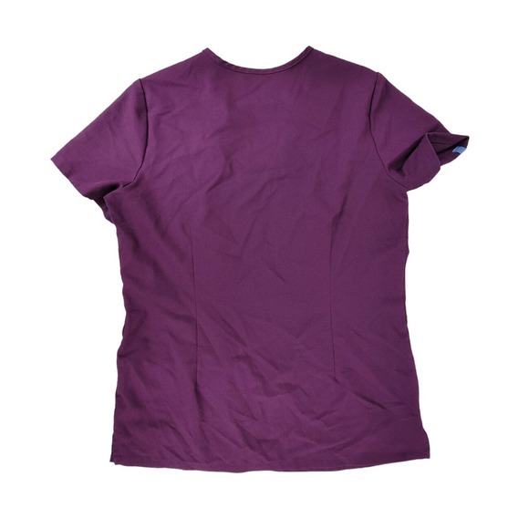 FIGS Technical Collection Scrub Top Women XS Burgundy Casma Three Pocket Medical - Picture 2 of 5